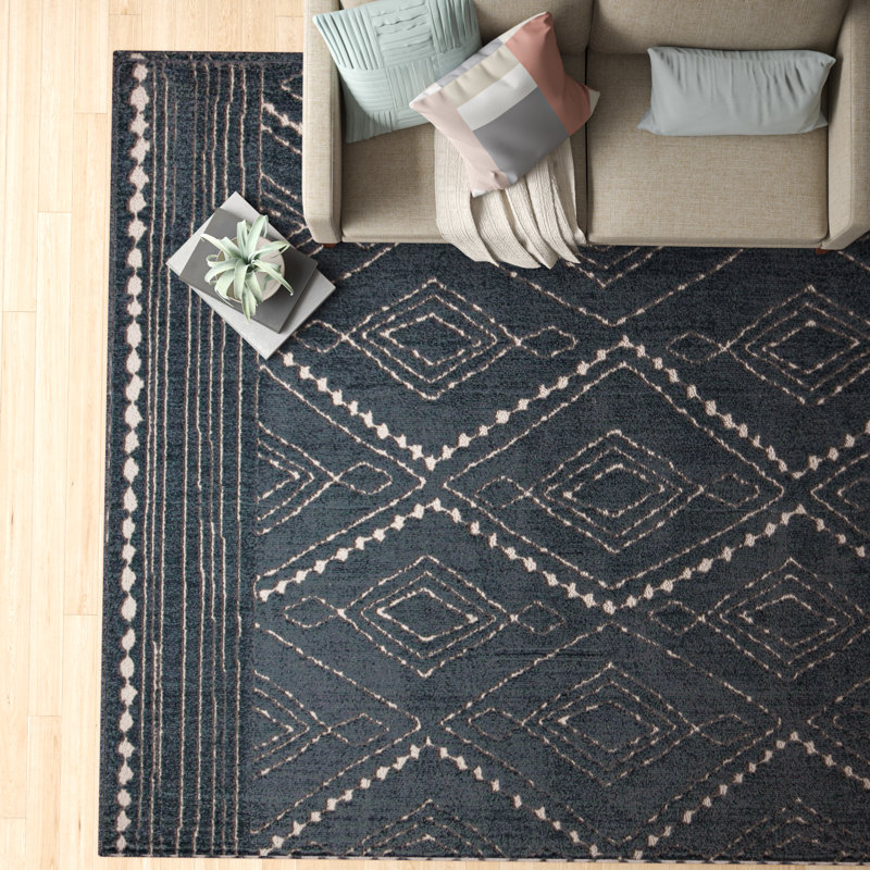 Corrigan Studio® Sullivan Geometric Blue Area Rug & Reviews Wayfair